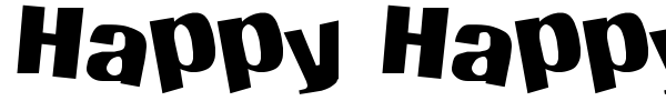 Happy Happy Joy Joy font preview